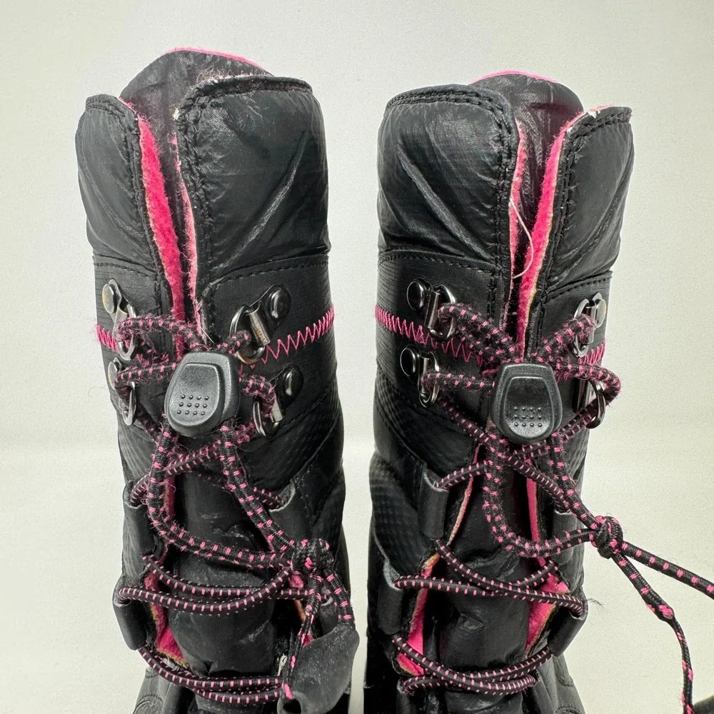 Merrell Arctic Blast Snow Boots Black Pink Waterproof Girl Size 13‎